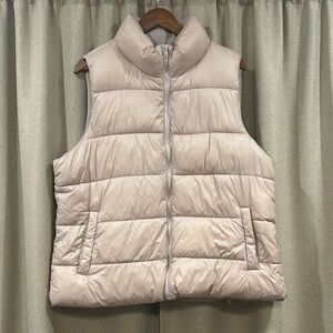 Old Navy Light Tan Puffer Vest